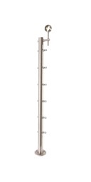Zeige Details für Pfosten Rundrohr ø 42,4 x 2,0 mm, Design Berlin, Bodenmontage Bild von Pfosten Rundrohr ø 42,4 x 2,0 mm, Design Berlin, Bodenmontage