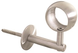 Zeige Details für Edelstahl Handlaufhalter mit Kugelring  Bild von Edelstahl Handlaufhalter mit Kugelring